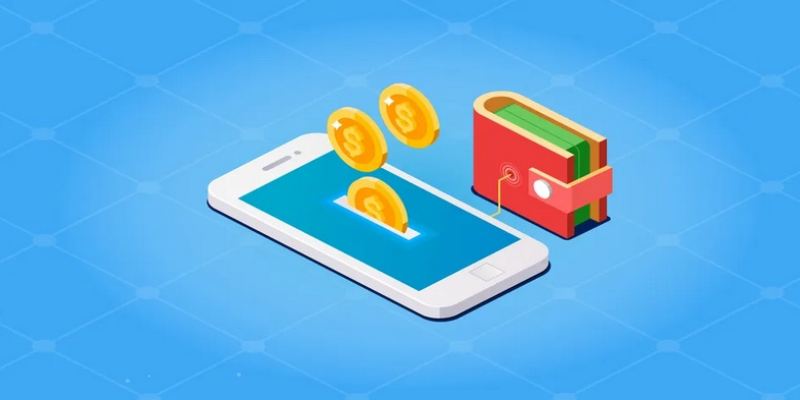 Lựa chọn mục rút tiền tại giao diện chính